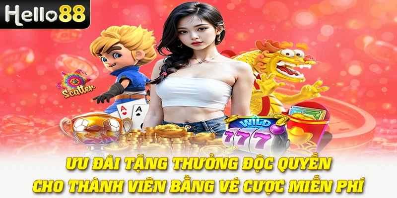 Ưu đãi tặng thưởng độc quyền cho thành viên bằng vé cược miễn phí