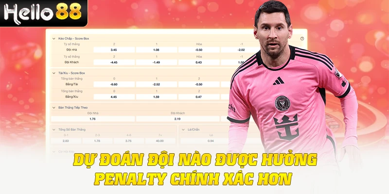 Dự đoán đội nào được hưởng penalty chính xác hơn